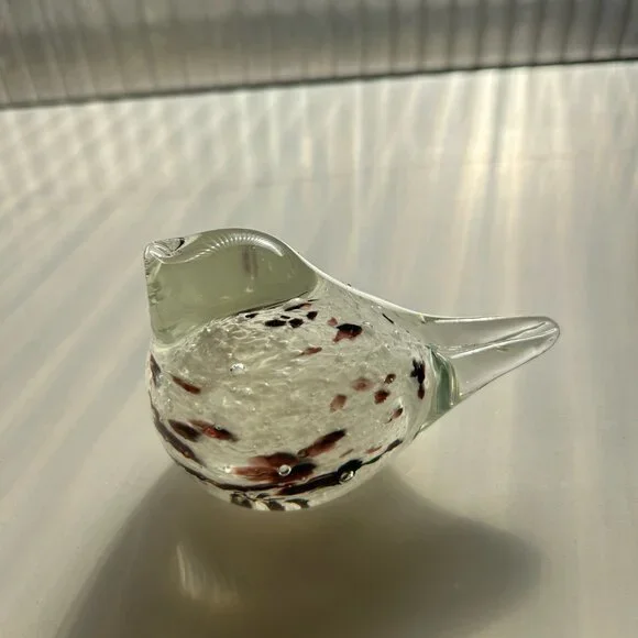 SOLD Glass Bird Sculpture - Picture 4 of 4